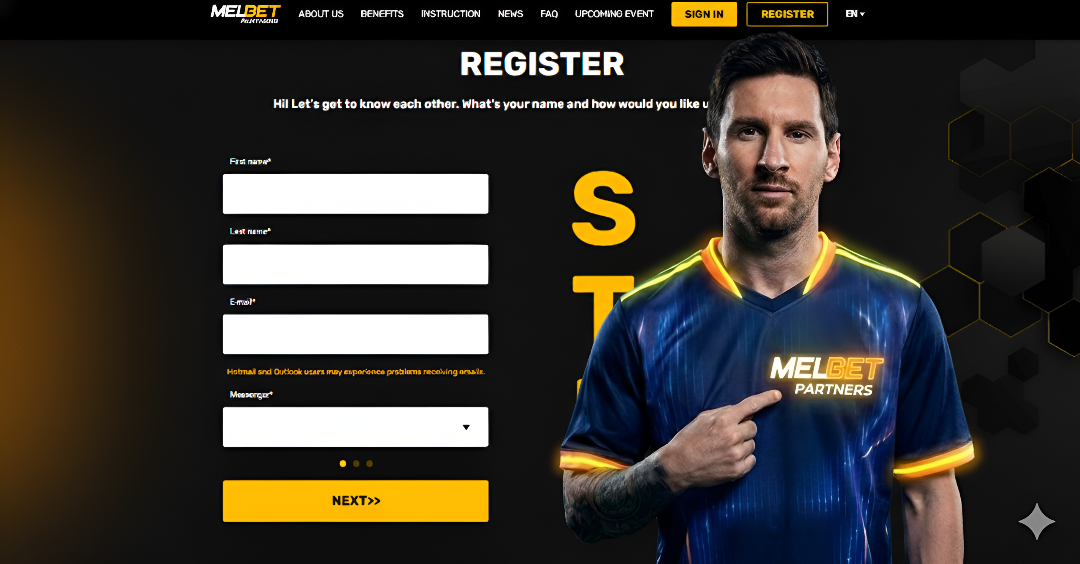 Melbet Partners Registration